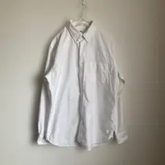 UNIQLOユニクロ白シャツ長袖綿コットン