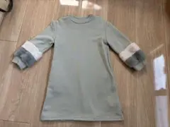 a.v.v 七分袖ワンピース 110cm グレー