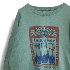 BPGW セクシー スウェット 古着 緑 バドワイザー お尻 企業 ビール