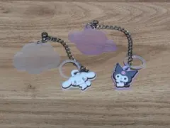 サンリオキャラクターズ　ダブルチャーム　シナモンクロミセット