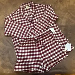 GELATO PIQUE チェック柄パジャマ レッドF
