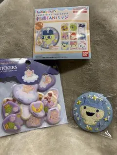 Tamagotchi ぷっくりピースシール　刺繍缶バッジ　セット