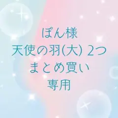 【ぽん様まとめ買い専用】子ども クリップ 天使の羽 大 2つ