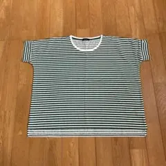 COMME CA ISM ストライプ 半袖Tシャツ