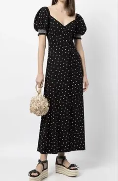 【新品】 ALICE + OLIVIA Polka-Dot Dress マキシ丈