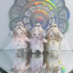 ミニチュア　ドール服　赤ちゃん　ドレス　プリンセス風