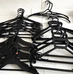ブラック衣類ハンガー20本セット まとめ売り