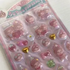 【国内正規品】モンチッチ うるちゅる　ポップシール ピンク　もんちっち