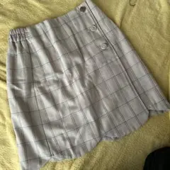 OLIVE des OLIVE チェック柄ミニスカート F