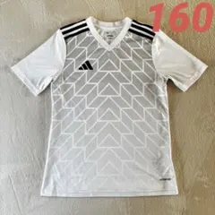 adidas スポーツTシャツ 160 ホワイト　サッカー　フットサル　キッズ