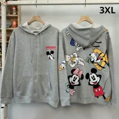 ディズニー ミッキーマウス パーカー 刺繍 3XL