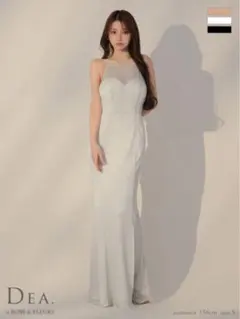 ROBE de FLEURS ラメニットストレッチキャミロングキャバドレス