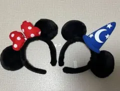 ミニーマウスとミッキーマウス カチューシャセット