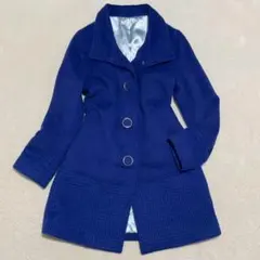 エムドゥ◇チェスターコート バブリー 昭和レトロ ドスタンドカラー 差し色 Ⅰ