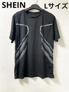 SHEIN ブラック スポーツTシャツ Lサイズ