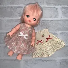 ソランちゃん レミンちゃん メルちゃんの服 ２枚ワンピース