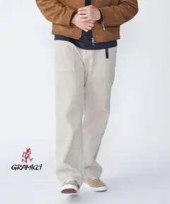 【Gramicci】ガーメントダイ コーデュロイ パンツ M ライトグレー