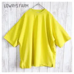 ローリーズファーム オーバーサイズTシャツ ユニセックス ゆるだぼ イエロー M