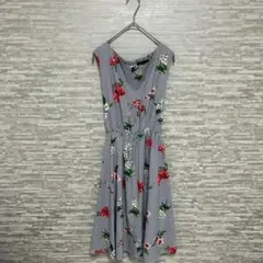 clear クリア ✨花柄　ストライプ　リボンワンピースF ガーリー