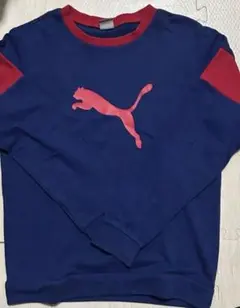 PUMA トレーナー ネイビー/レッド 160