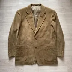 美品 コーデュロイテーラードジャケット ブラウン 日本製