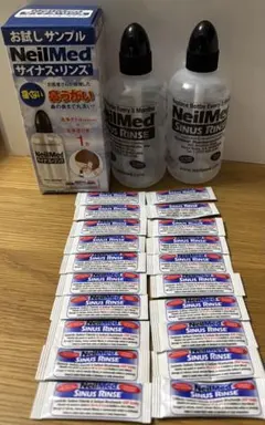 NeilMed Sinus Rinse 鼻うがい　ボトル2本と洗浄液20包のサムネイル