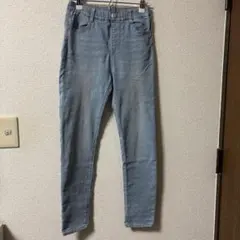 【140cm】シンプル薄手ストレッチスキニーデニム【しまむら】