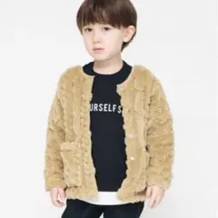 値下げ！新品　ブランシェス　ボアカーディガン　ボアジャケット　140