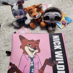 Zootopia ぬいぐるみ・ポーチセット