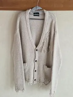GRANCY　Damage Boucle Knit Cardigan
