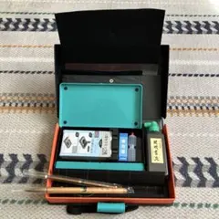 書道用具セット 墨汁・筆2本・ケース付き