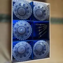 SOGA GLASS ガラス皿 5枚セット フォーク付きのサムネイル