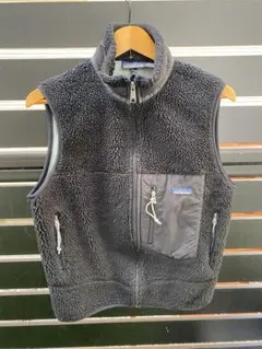 Patagonia フリースベスト S 黒　レトロ
