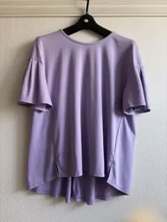 LAUTREAMONT ラベンダー バックプリーツ Tシャツ サイズ38