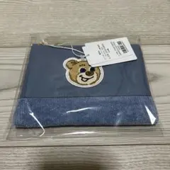 オールドテディ ワッペンポーチ　ライトブルー　フェイラー ラブラリー　バイ