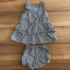 COMME CA ISM ギンガムチェック ベビー服 80cmのサムネイル