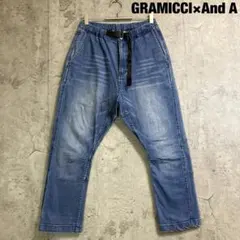 【GRAMICCI】And A別注 デニムスキニークロップドパンツ Sのサムネイル
