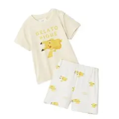 ジェラピケ ポケモンスリープ接触冷感プリントTシャツ＆ショートパンツセット