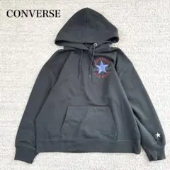 コンバース スウェットパーカー ロゴプリント フード付き ゆったり カジュアル