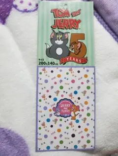 トムとジェリー 85周年 大判ブランケット タフィー ニブルス