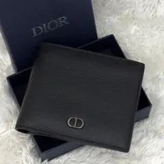 未使用級✨現行 DIOR ディオール CD ICON 財布 レザー ブラック