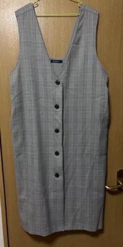 レディース　大きいサイズ　ジャンパースカート