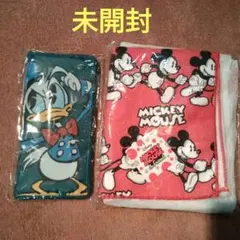 ディズニー ドナルドダック フラットトート　＆　ミッキーラン！デイリータオル