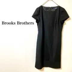 ブルックスブラザーズ　ワンピース　Ｍ　黒　ひざ丈　半袖　ビジネス　フォーマル