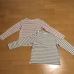 二枚セット価格❗️UNIQLOボーダーカットソー