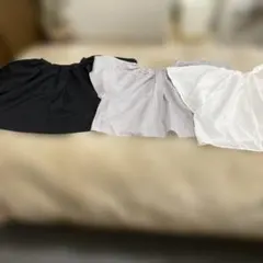 フレアスリーブ 半袖シャツ 3色セット