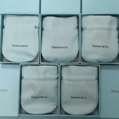 ティファニー 空箱 巾着 ギフトボックス 5個セット　国内現行品