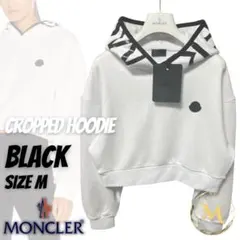 新品未使用品☆MONCLER Cropped Hoodie パーカー M 白色
