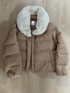 Te chichi フリース襟付ダウンジャケット ベージュ L 未使用⭐︎最終価格