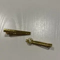 LAVIN ゴールド⭐︎花モチーフ ネクタイピン カフスボタン　セットのサムネイル